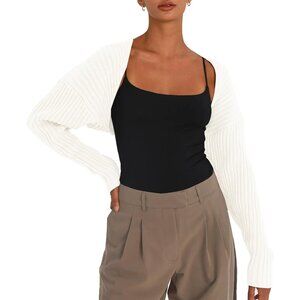 Womens Cropped Cardigans Bolero Shrug Fall Sweater Cute Tops Fashion Trendy Long
